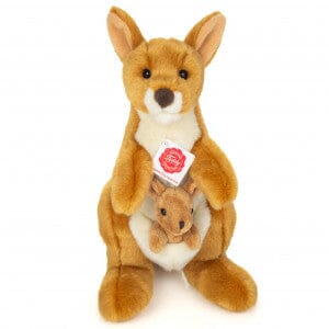 peluche Kangourou avec bébé 30 cm - TEDDY HERMANN 91633 