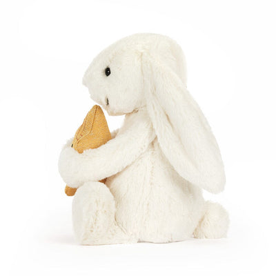 peluche lapin Cream Bunny with star - JELLYCAT