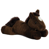 peluche mini flopsies chestnut cheval - AURORA 16486 5034566164864