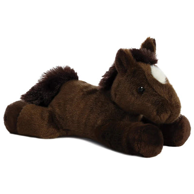 peluche mini flopsies chestnut cheval - AURORA 16486 5034566164864
