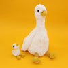 Peluche oie Jébongou maman et son bébé blanc Les Ptipotos - DEGLINGOS 76000 4895242702784