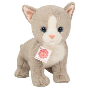 peluche Petit chat gris 24 cm - TEDDY HERMANN 91841 