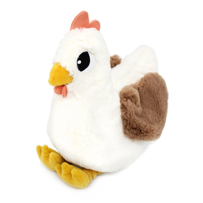 Peluche poule Pioupiou maman et son bébé blanc Les Ptipotos - DEGLINGOS 76010 4895242702791