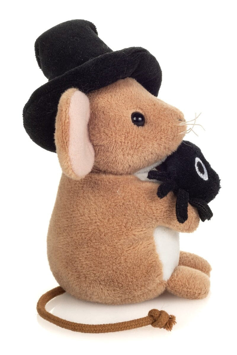 Peluche souris d’Halloween avec araignée 11 cm – Teddy Hermann