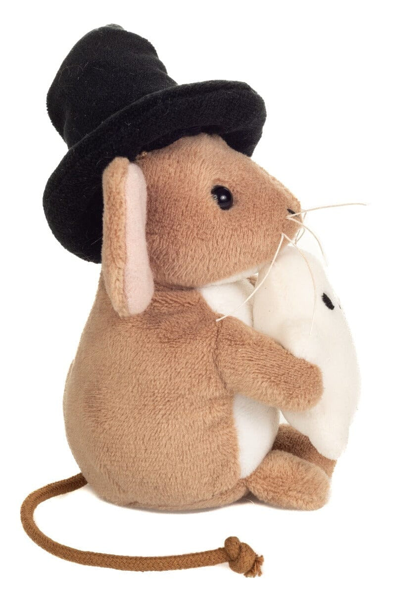 Peluche souris d’Halloween avec fantôme 11 cm Teddy Hermann