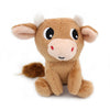 Peluche vache Hindou maman et son bébé marron cassonade Les Ptipotos - DEGLINGOS 76050 4895242702869