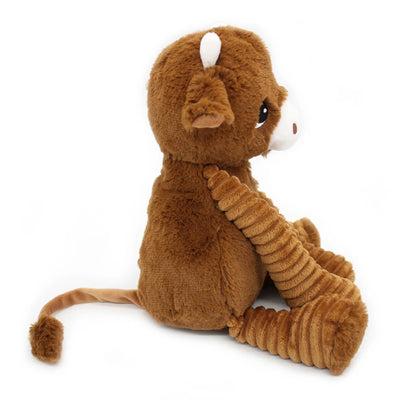 Peluche vache Hindou maman et son bébé marron cassonade Les Ptipotos - DEGLINGOS 76050 4895242702869
