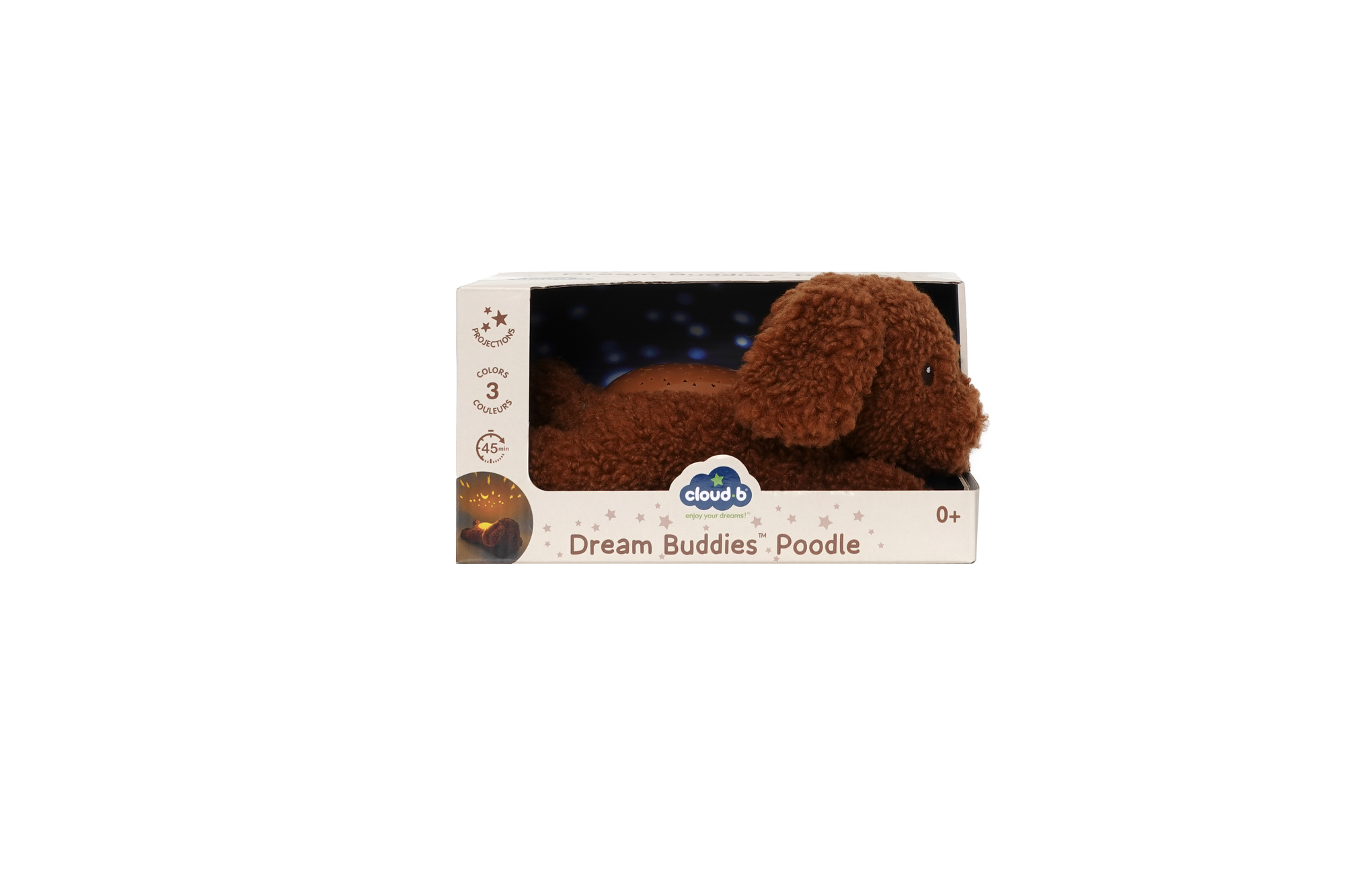 Peluche veilleuse étoilée caniche Dream Buddies de Cloud b – vue 4