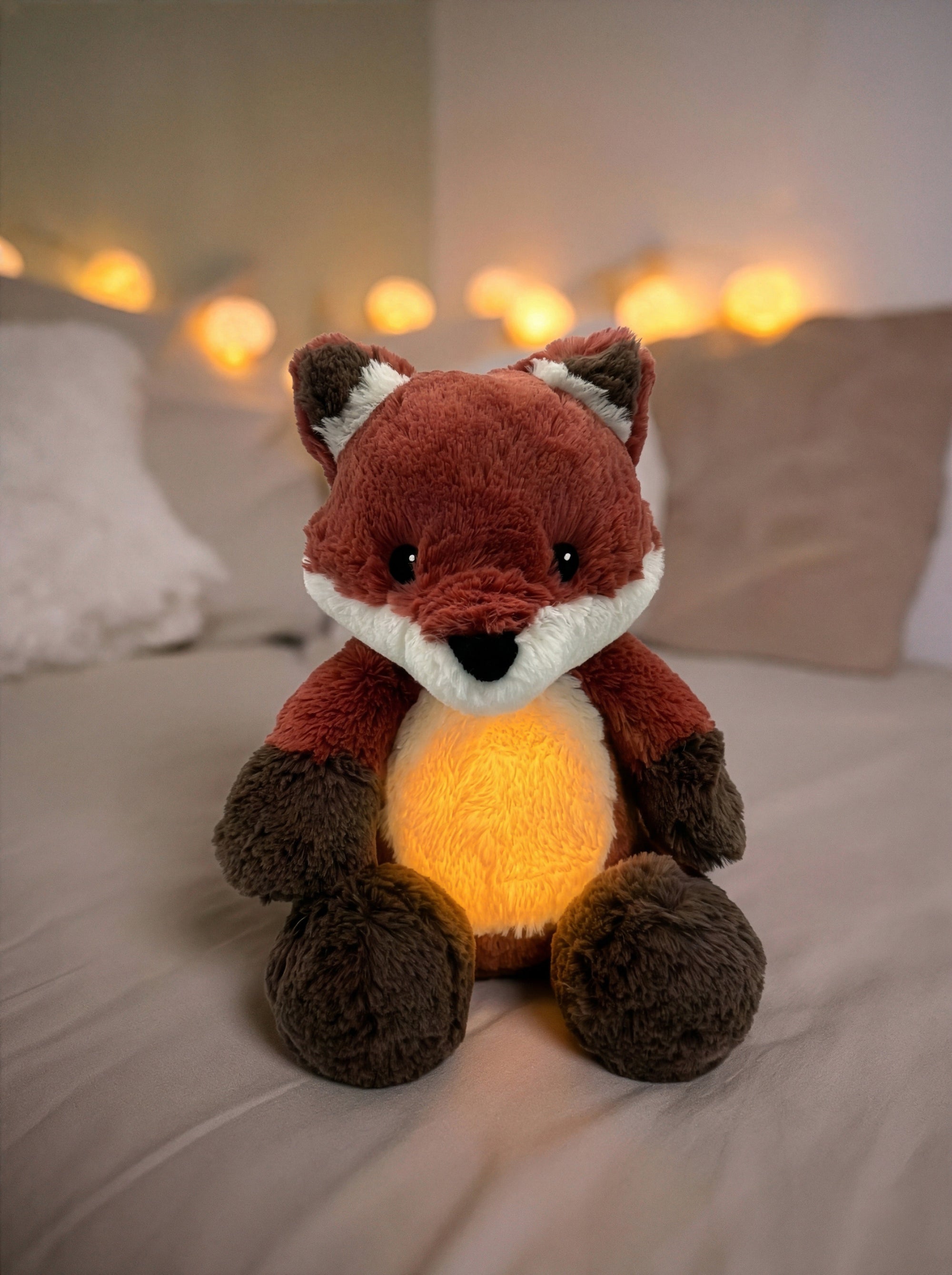 Peluche veilleuse musicale renard Milo LoveLight de Cloud b – vue 2