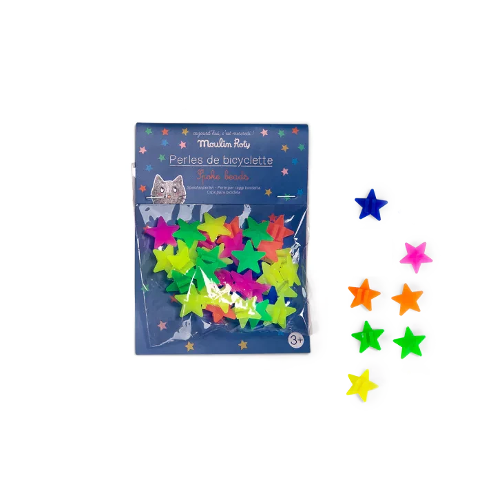 Perles étoiles pour rayons de vélo - Moulin Roty 713372 3575677133728