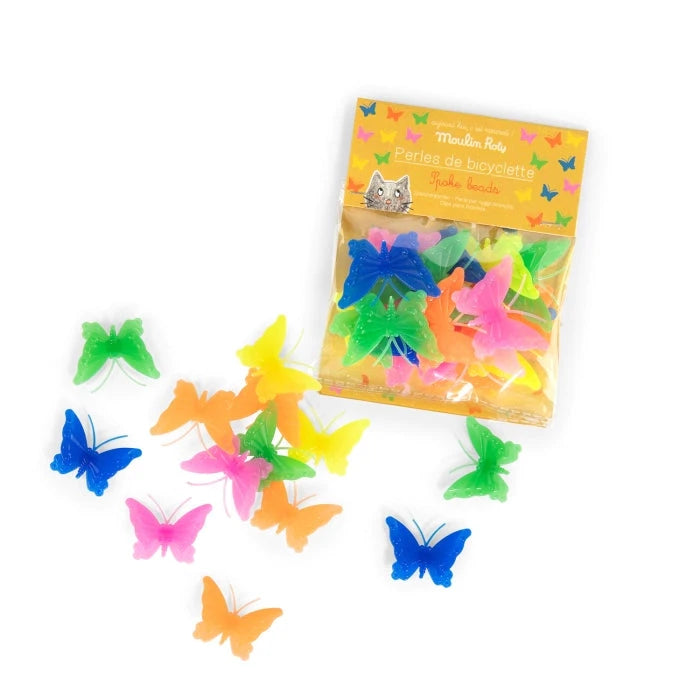 Perles papillons pour rayons de vélo - Moulin Roty 713373 3575677133735