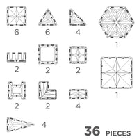 petit pack pastel 36 Pièces magnetique - cleverclixx CC-3009 6096137434409