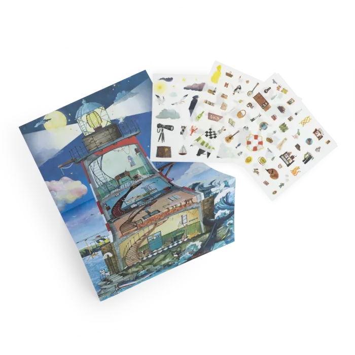 phare avec décalcomanies le jardin du moulin - Moulin Roty 712444 3575677124443