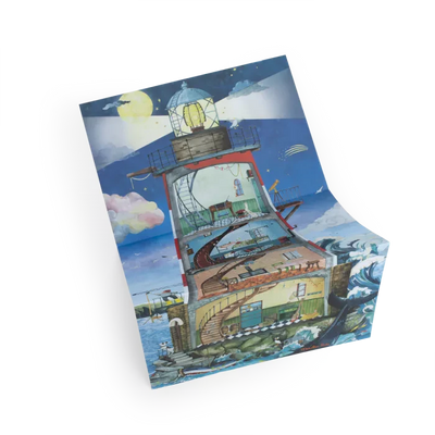 phare avec décalcomanies le jardin du moulin - Moulin Roty 712444 3575677124443