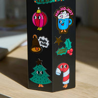Planche de stickers Noël Fabulous Stickers Big d’Omy – stickers collés sur une gourde