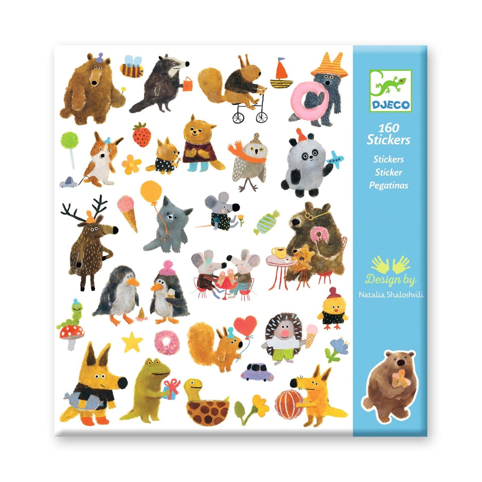 pochette stickers fluffy friends - DJECO 