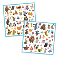 pochette stickers fluffy friends - DJECO
