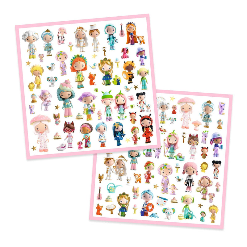 pochette stickers Le petit monde des Tinyly - DJECO DJ09286 3070900092860