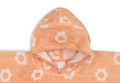 Poncho de bain éponge jacquard reversible flower - JOLLEIN