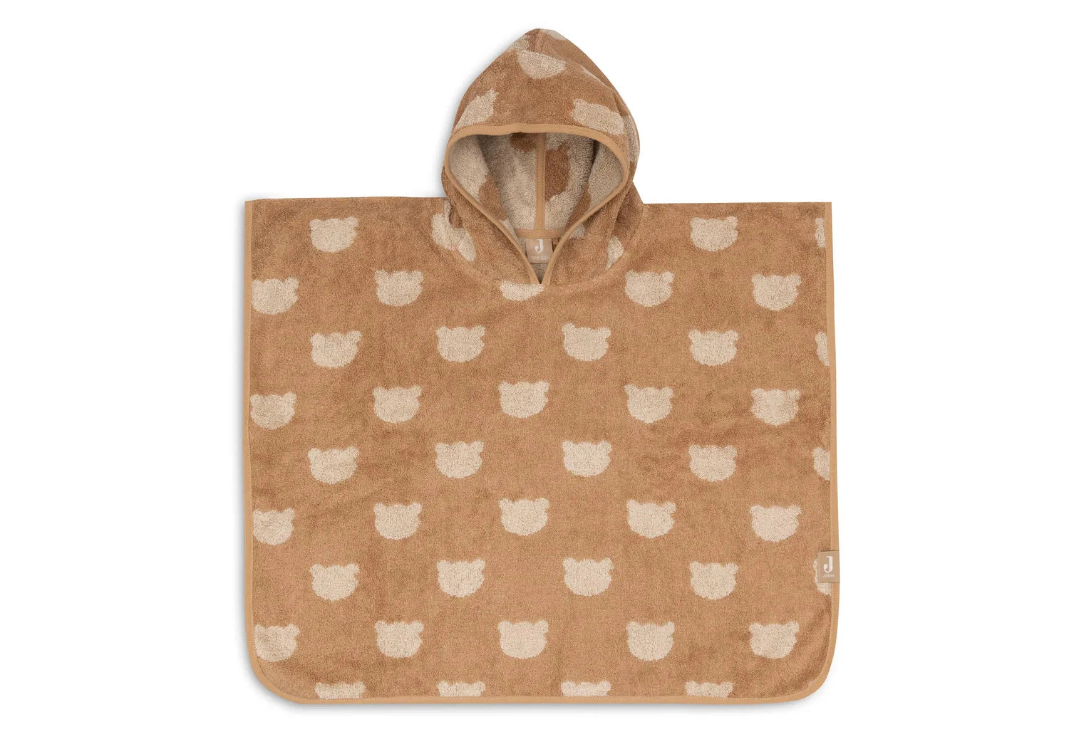 Poncho de bain éponge jacquard reversible teddy bear - JOLLEIN 