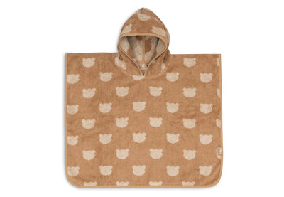 Poncho de bain éponge jacquard reversible teddy bear - JOLLEIN