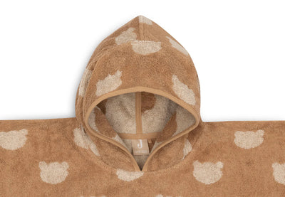 Poncho de bain éponge jacquard reversible teddy bear - JOLLEIN