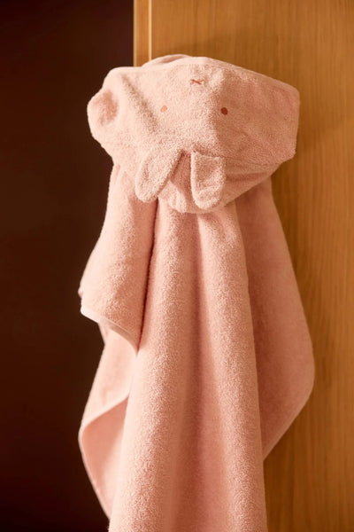 Poncho de bain éponge Miffy silk rose- JOLLEIN