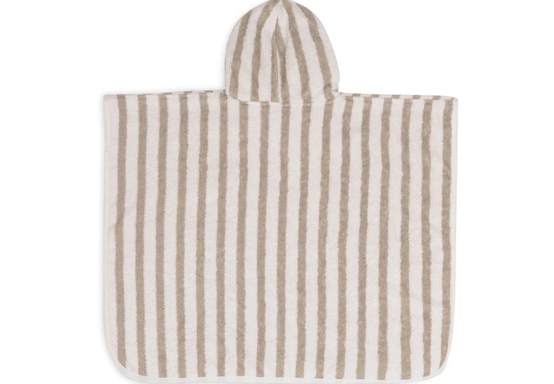 Poncho de bain éponge stripe olive green - JOLLEIN 533-550-67058 8717329381025