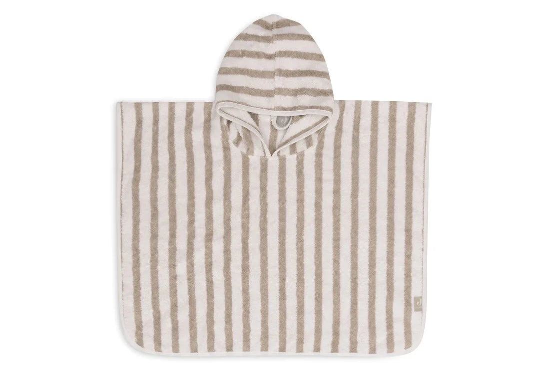 Poncho de bain éponge stripe olive green - JOLLEIN 533-550-67058 8717329381025