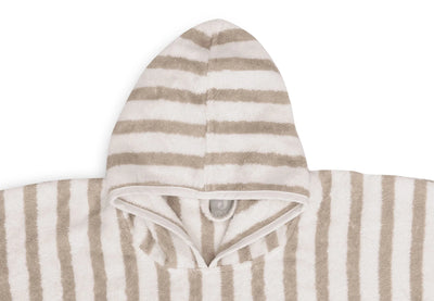 Poncho de bain éponge stripe olive green - JOLLEIN 533-550-67058 8717329381025