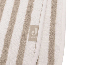 Poncho de bain éponge stripe olive green - JOLLEIN 533-550-67058 8717329381025