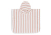 Poncho de bain éponge stripe wild rose - JOLLEIN 533-550-67099 8717329380981