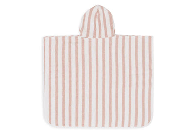 Poncho de bain éponge stripe wild rose - JOLLEIN 533-550-67099 8717329380981