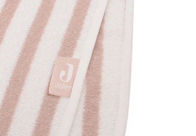 Poncho de bain éponge stripe wild rose - JOLLEIN 533-550-67099 8717329380981