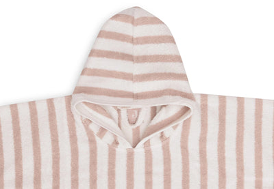 Poncho de bain éponge stripe wild rose - JOLLEIN 533-550-67099 8717329380981