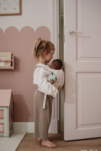 Porte-bébé fleuri pour poupée - LITTLE DUTCH