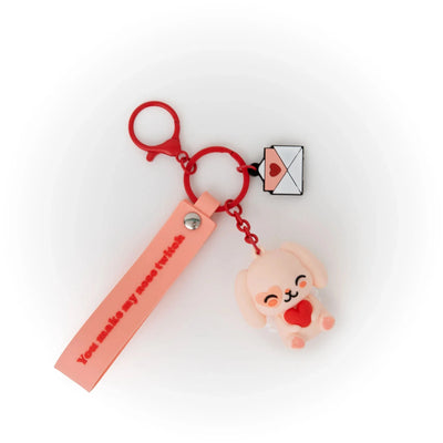 Porte-clés avec charms Lapin Cupidon You make my nose twitch - MR. WONDERFUL 2608041314W0UN 8445641074492