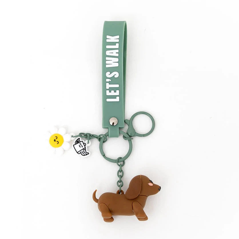 Porte-clés avec pendentif Chien teckel Let’s walk - MR. WONDERFUL 2508041202W0UN 8445641071644