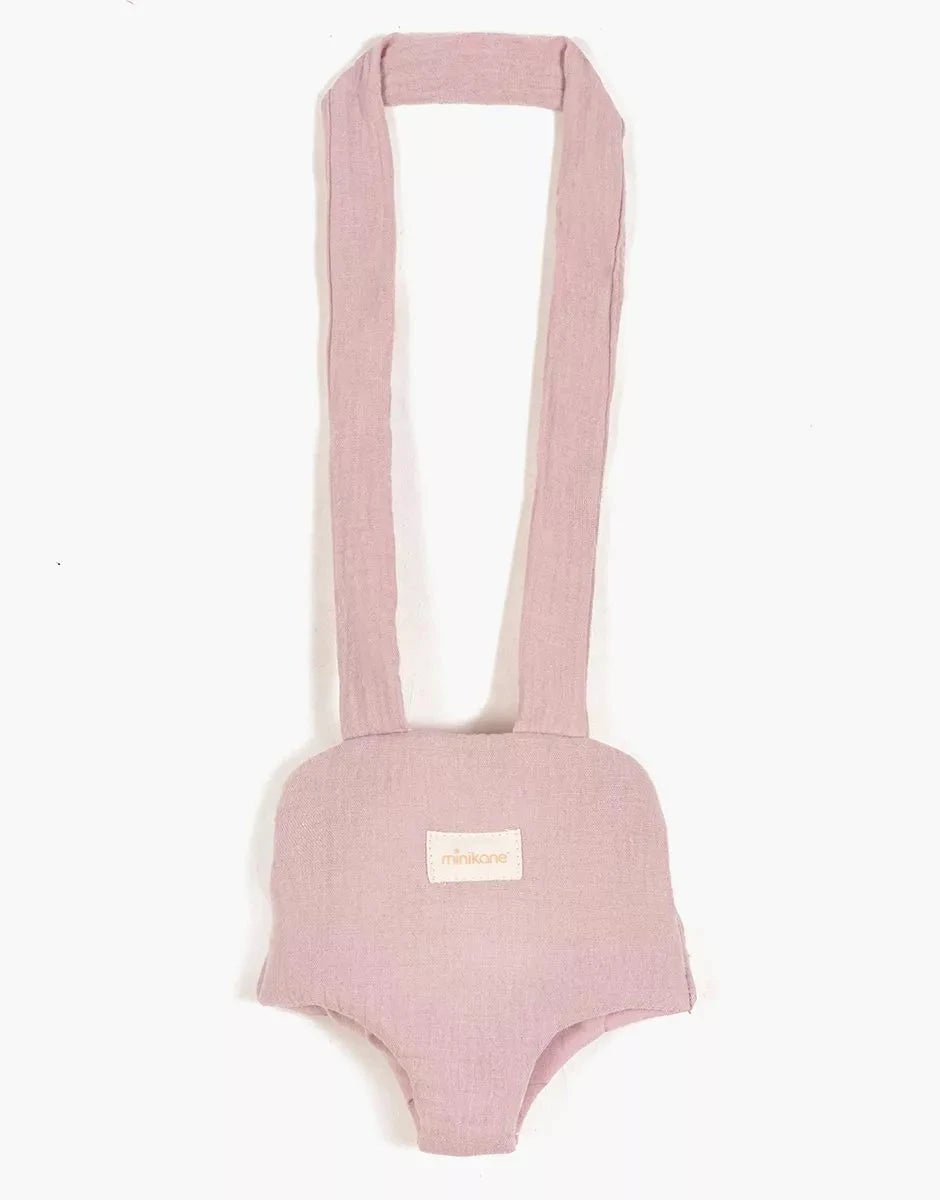 Porte poupée en gaze de coton rose orchidée - MINIKANE CAC.30.030 3701548460512