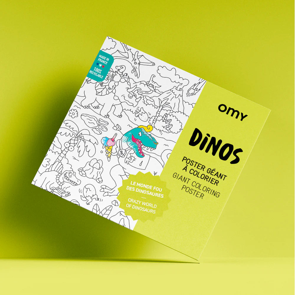 Poster géant à colorier Dinos - Omy POS31 3760235517205