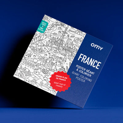 Poster géant à colorier France - Omy POS212 3760235516703