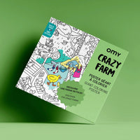 Poster geant crazy farm- Omy