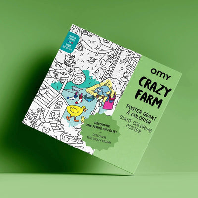 Poster geant crazy farm- Omy