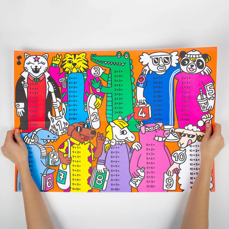 Poster Multiplication OMY school - Omy POSCHOOL03 