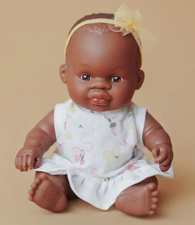 Poupée bébé africaine 21cm - Miniland 33003 8413082330033