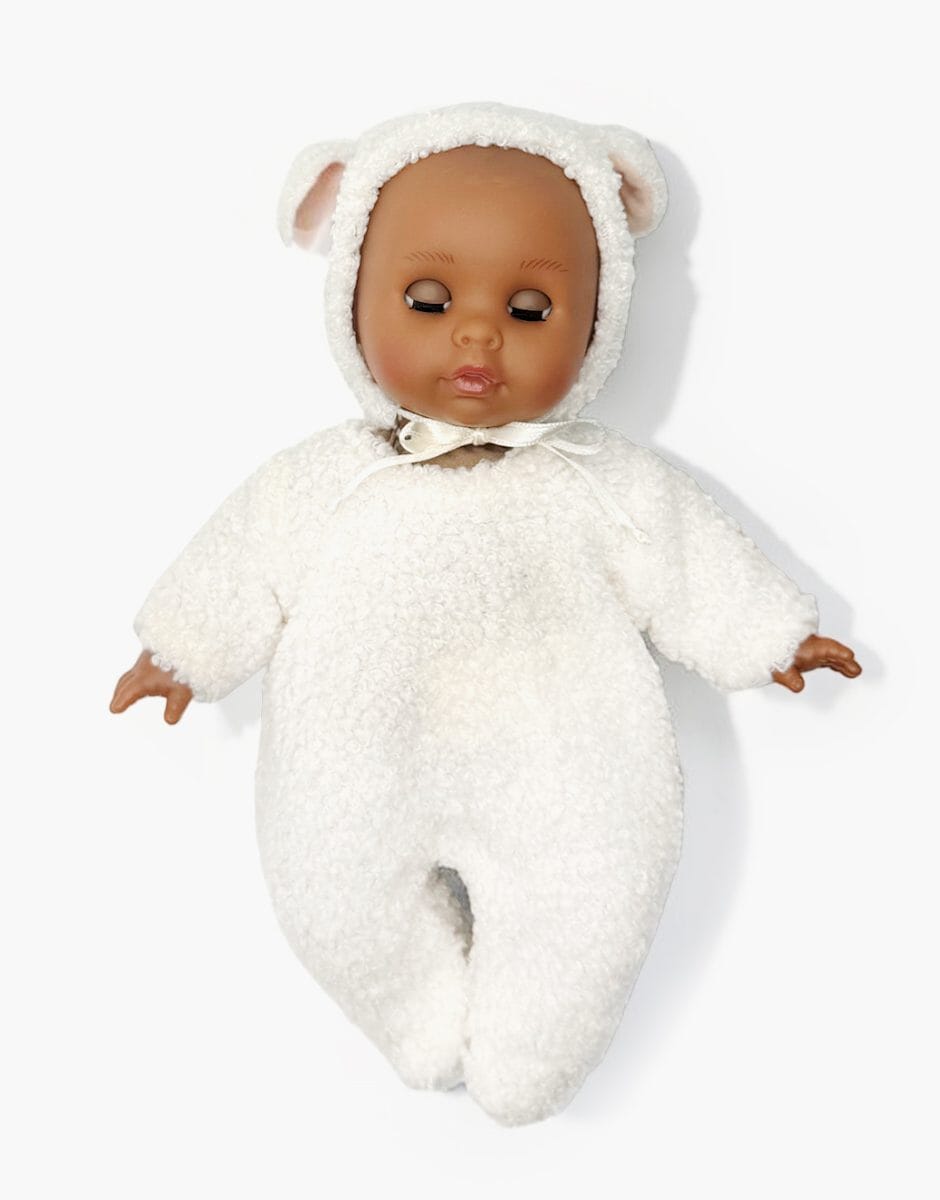 Poupée Céleste Minikane 26 cm en ensemble Lamb écru