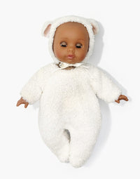 Poupée Céleste Minikane 26 cm en ensemble Lamb écru