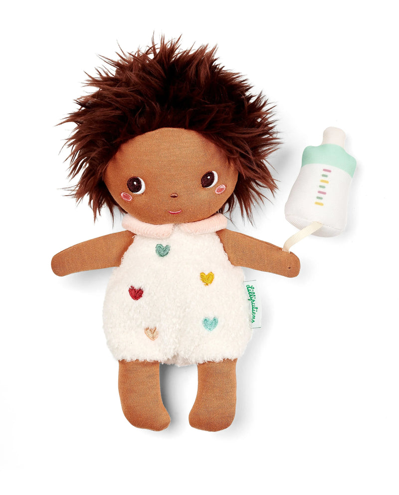 Poupée en tissu Misha et son couffin 21 cm – Lilliputiens