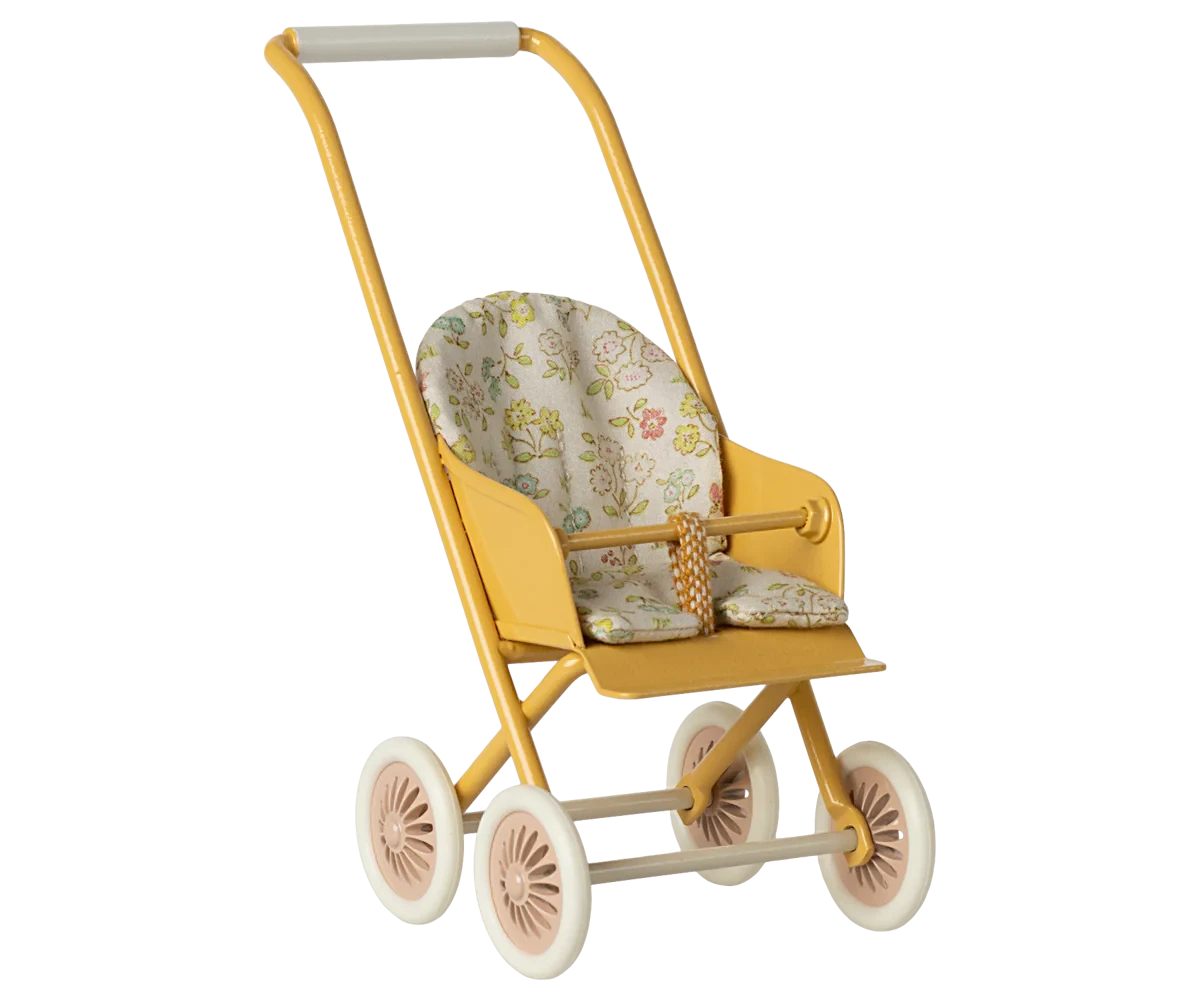Poussette miniature Micro Jaune - MAILEG 11-5108-02 5707304144519