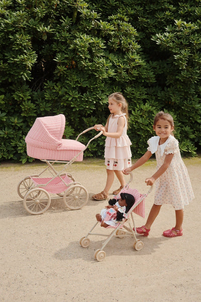 Poussette poupée cheeky doll bubblegum check - Konges Sløjd KS103259 5715681067369